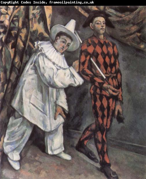 Paul Cezanne Pierrot and Harlequin